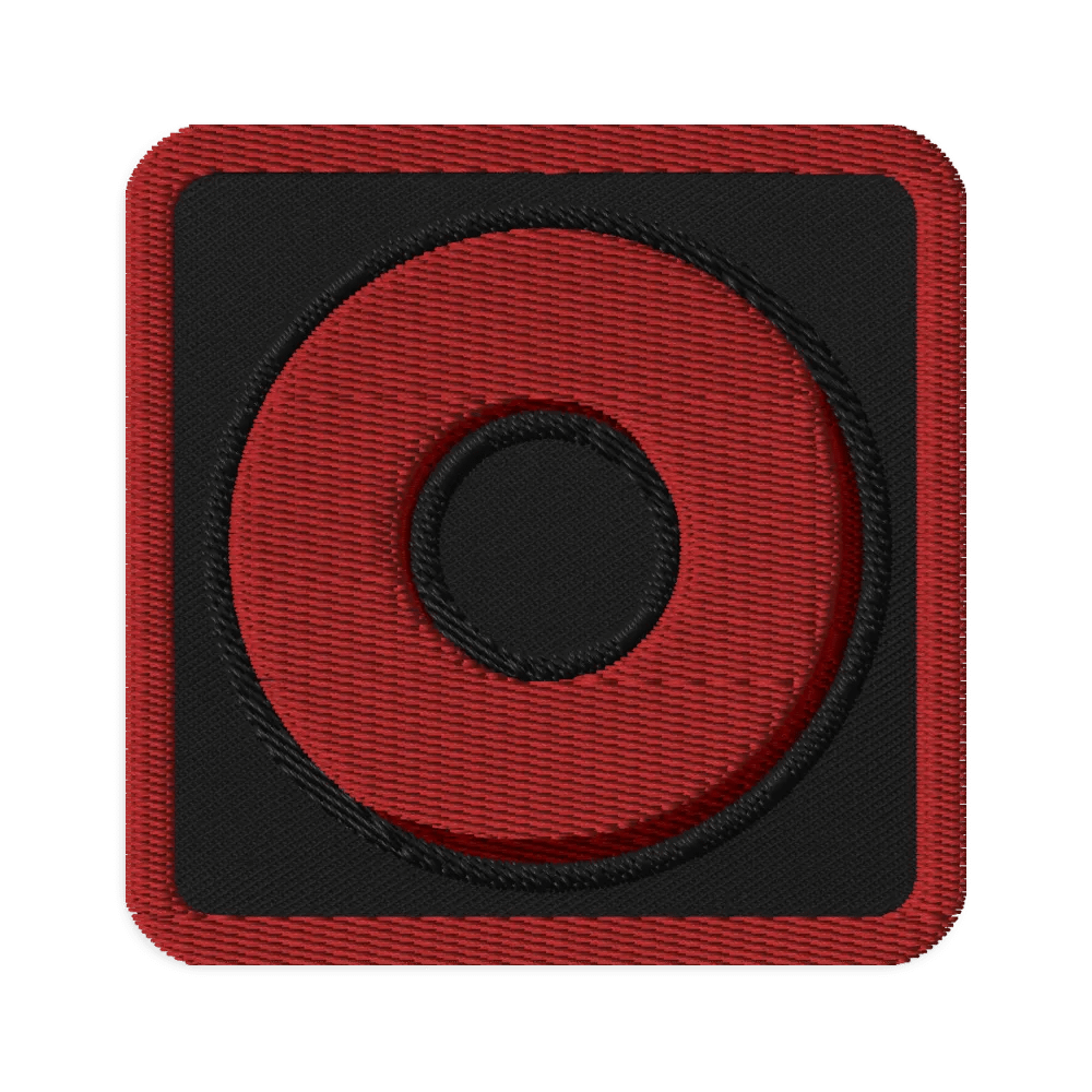 Red Ring Embroidered Patch product image (1)