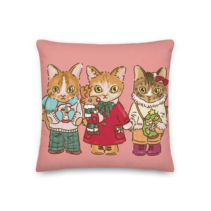 Kawaii Cat Xmas Pillow product image (2)