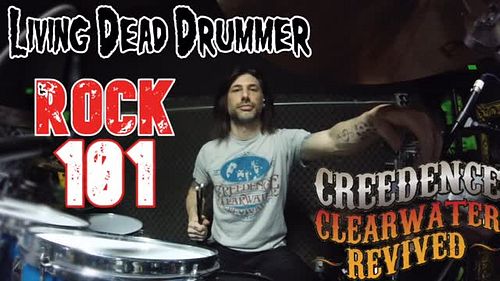 CCR for beginners. Stripped down drum parts to get newer drummers into some classic rock. Watch the FULL song play through on...