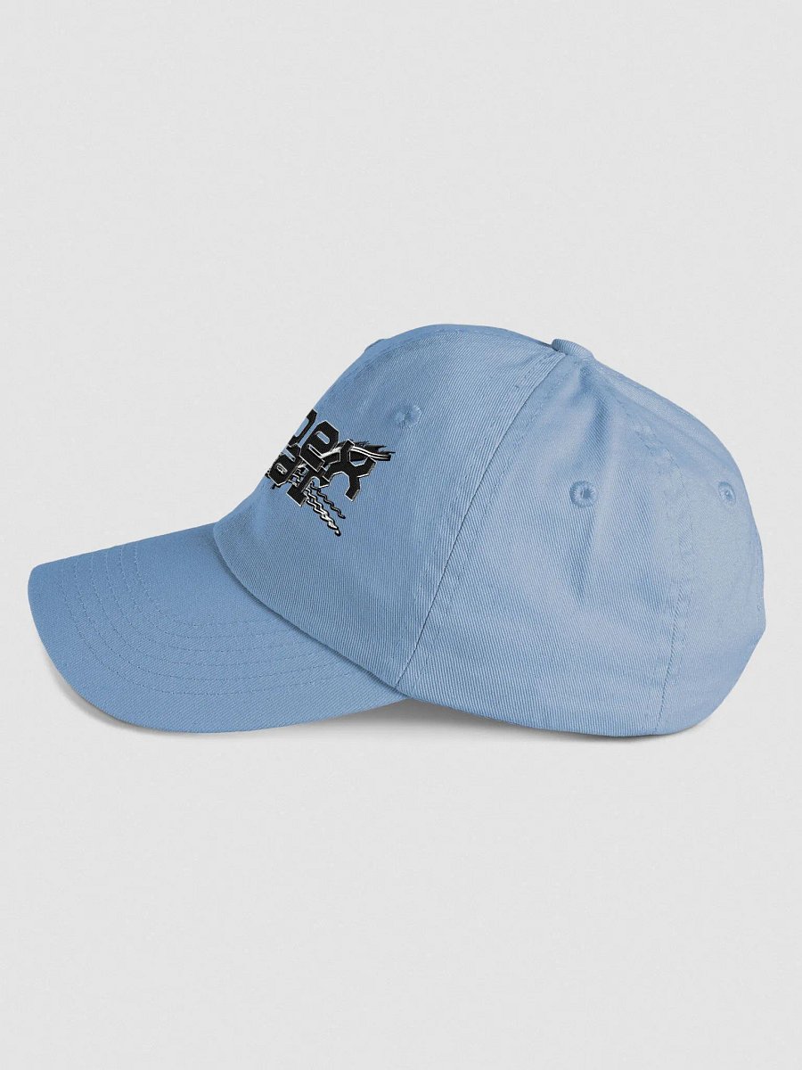 Youth Biowashed Dad Hat - Embroidered - Black HApex Gear White Logo product image (3)