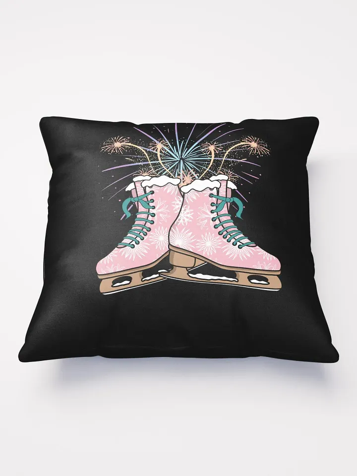 Ice Skates Fireworks Pillow product image (2)