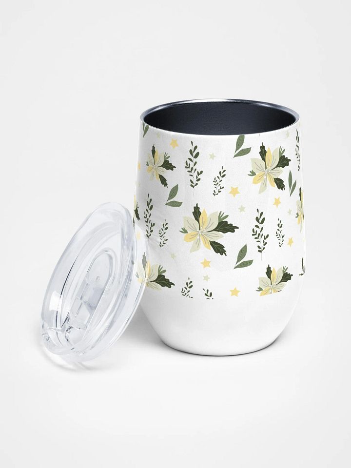 Floral Festive Holiday Wine Tumbler product image (2)
