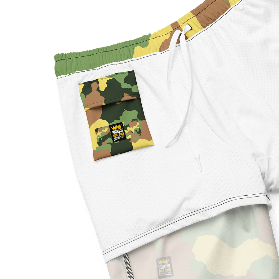 Ocean Vibes All-Over Swim Shorts Patriot Nedo Boss product image (6)