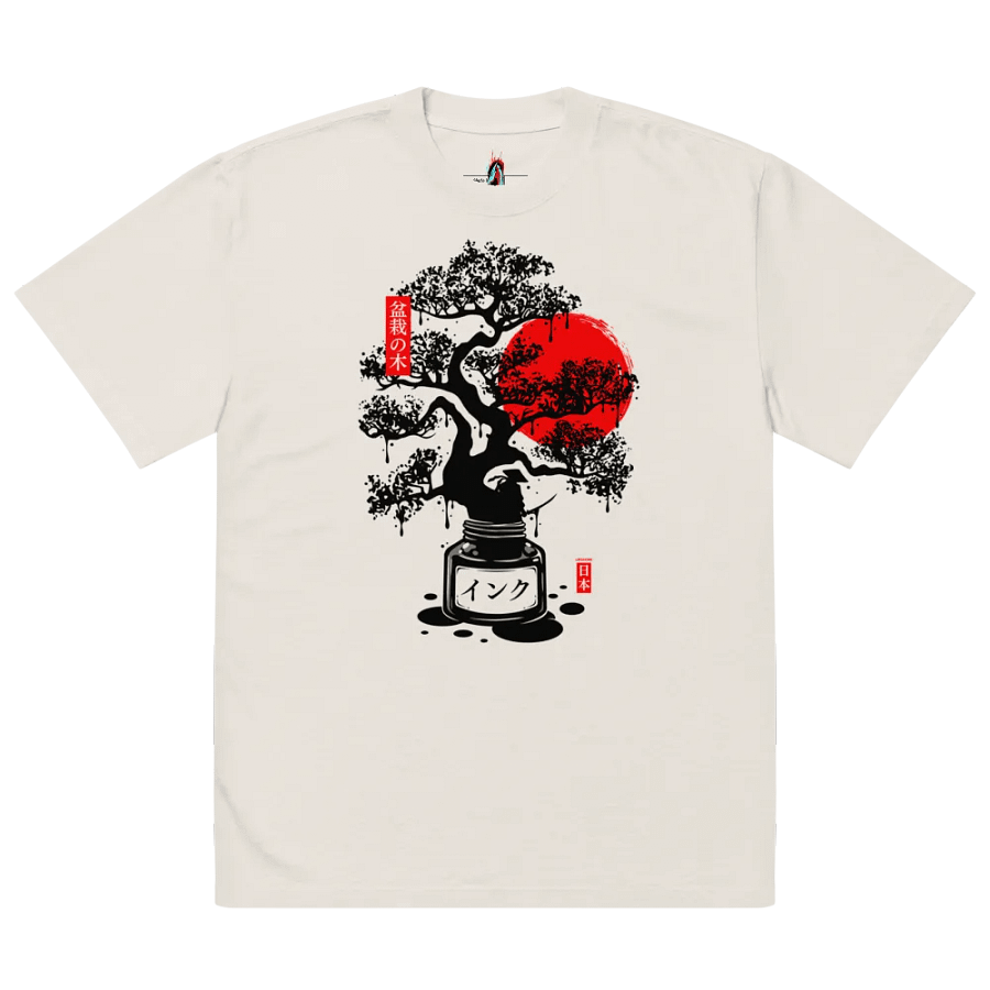 Black Bonsai Japanese Ink - Oversized Tee product image (4)