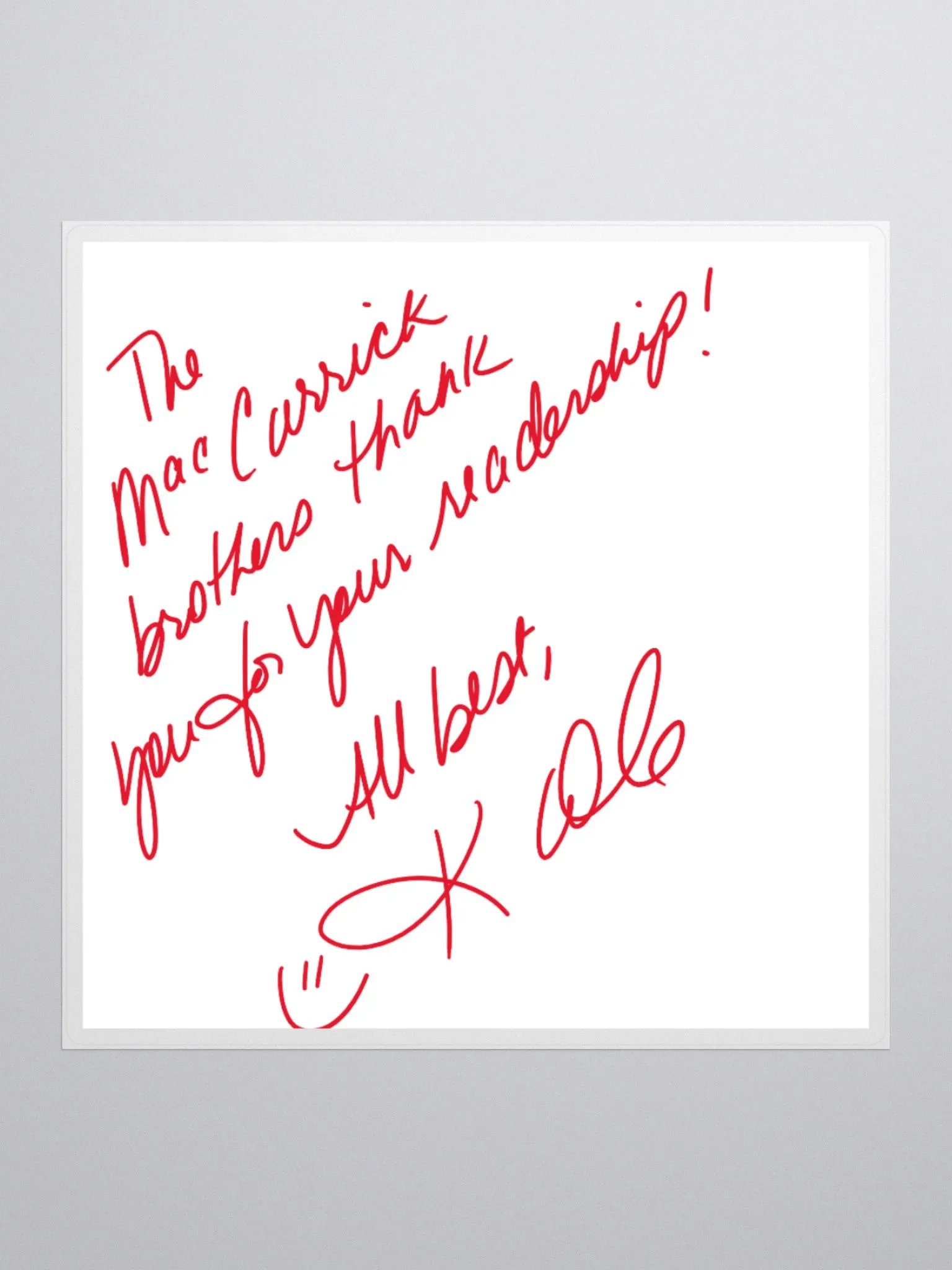 Digitally Signed MacCarrick Bookplate Sticker product image (1)