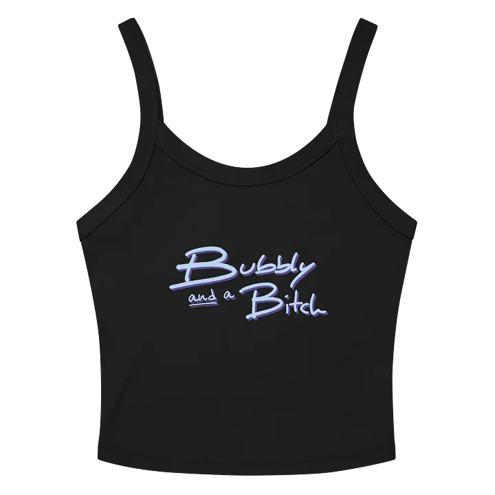 Bubbly and a B (blue and purple shadow design) tank product image (2)
