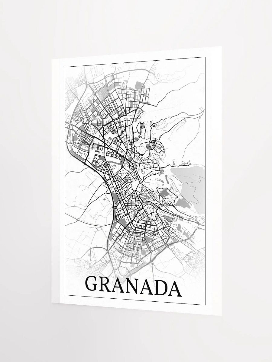 Granada, Spain, city map print product image (8)