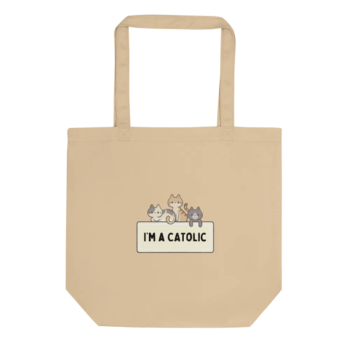 Catolic Cartoon Tote Bag product image (1)