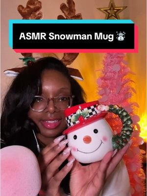 Replying to @Maria 🎧 ASMR Let’s unbox my new Christmas mug ☃️ tingly glass tapping #asmr #christmasmug #sleepsounds #relaxingvideos #holidayseason #frostythesnowman #glasstapping #asmrvideo 