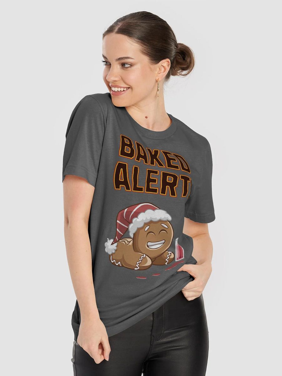 Baked Alert! - Funny Humorous Ginger Bread Man T-shirt product image (47)
