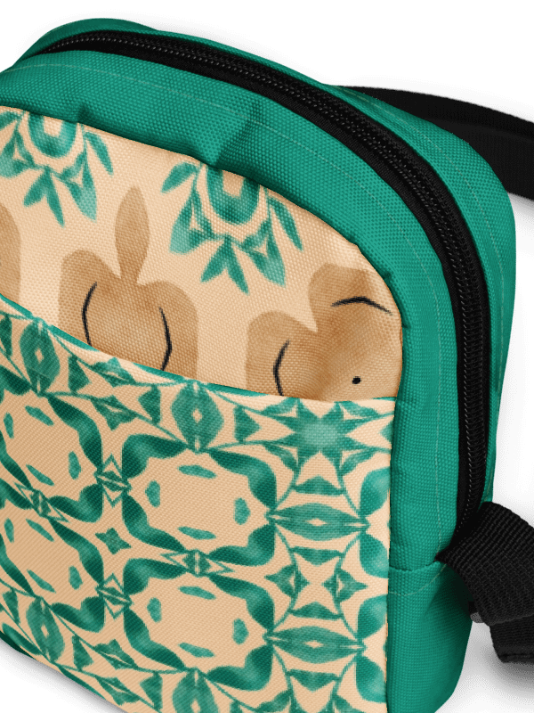 Teal and Tan Boho Crossbody Bag – Two-Pattern Style product image (3)