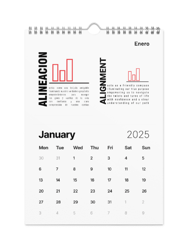 English & Espanol Implicito-Implied 2025 Calendar-Calendario-Now $10.50 Use promo code VIBES4LOVE at checkout product image (4)
