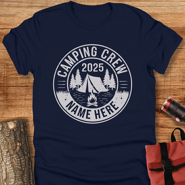 Custom camping crew t-shirt, Unisex product image (1)