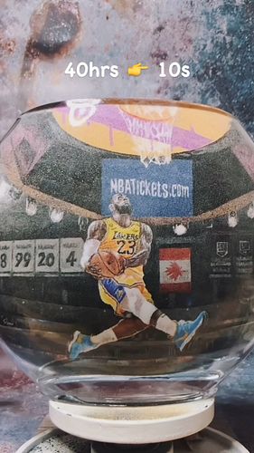 🏀🌟 Sands of Greatness: Celebrating LeBron’s MVP Moment 🏆 #LeBronJames #MVP #BasketballLegacy #kingjames #nba @nba @kingjames ...