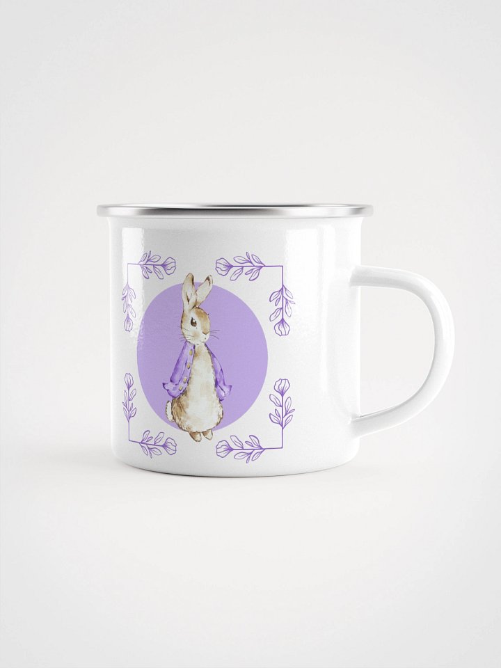Whimsical Wanderlust Rabbit Enamel Mug product image (1)