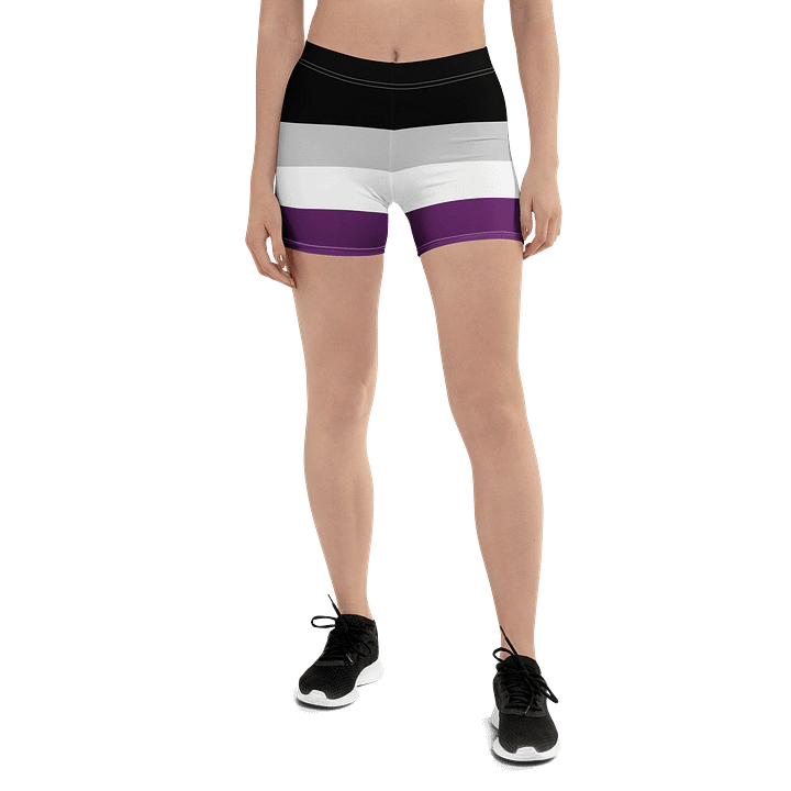 Asexual Pride Flag Bike Shorts product image (1)