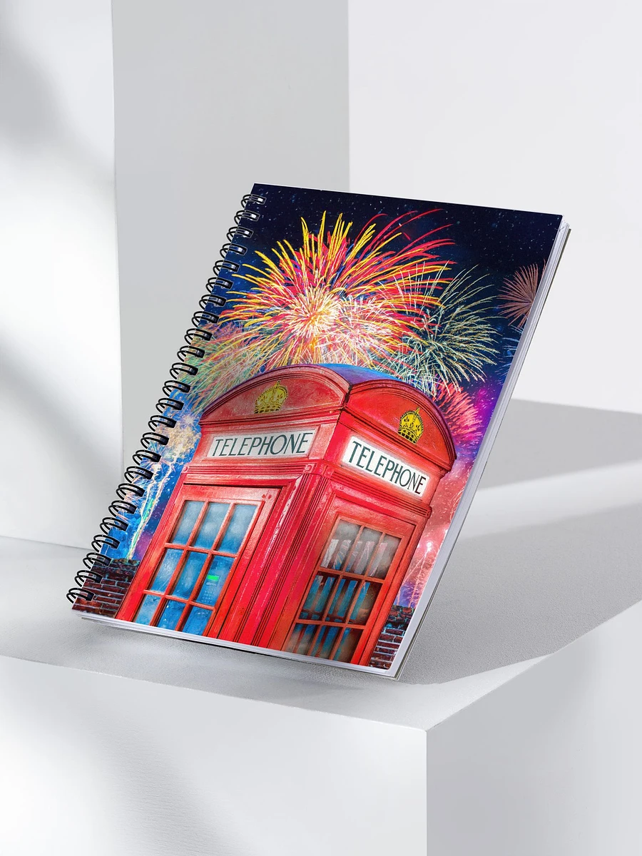 Red Telephone Box - London Festivities Spiral Notebook product image (3)