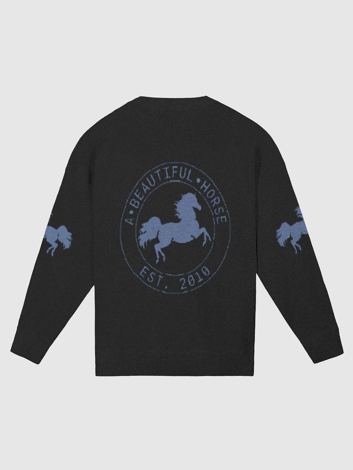 A Beautiful Horse™ Black Knitted Crewneck Sweater product image (2)