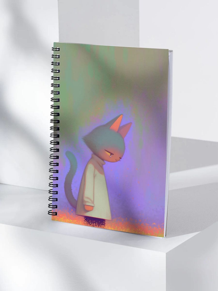 Contemplative Cat Spiral Notebook product image (4)