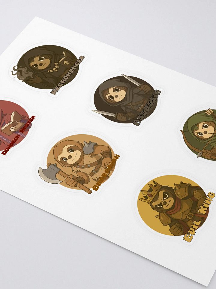 Fantasy RPG Class Sticker Sheet product image (2)