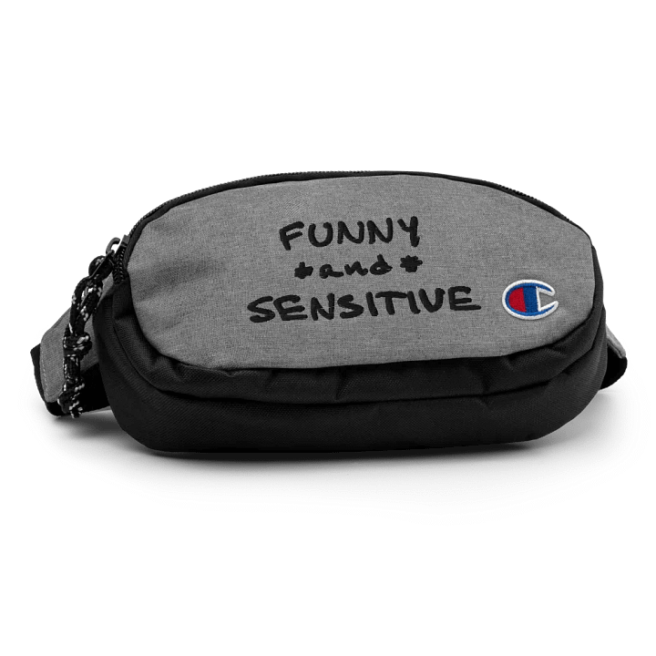 FUNNY *and* SENSITIVE (black thread) champion fanny pack product image (2)