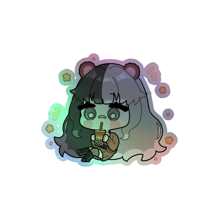 Boba Holographic Sticker product image (1)
