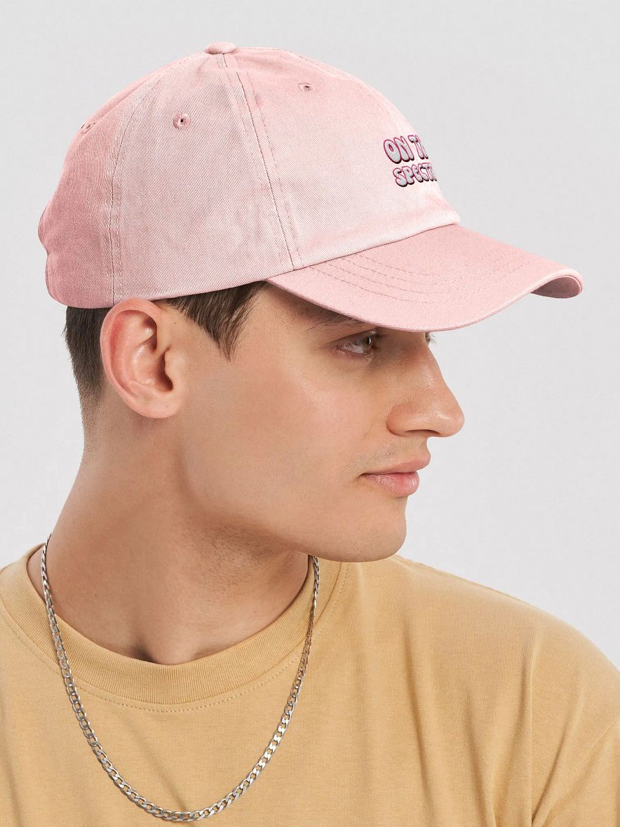 ON THE SPECTRUM (pink) groovy lined design 2 embroidered pastel dad hat product image (30)