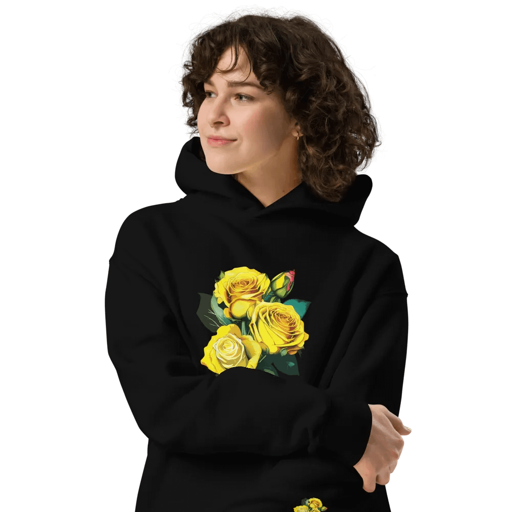 Golden Blooms Unisex Premium Hoodie product image (4)