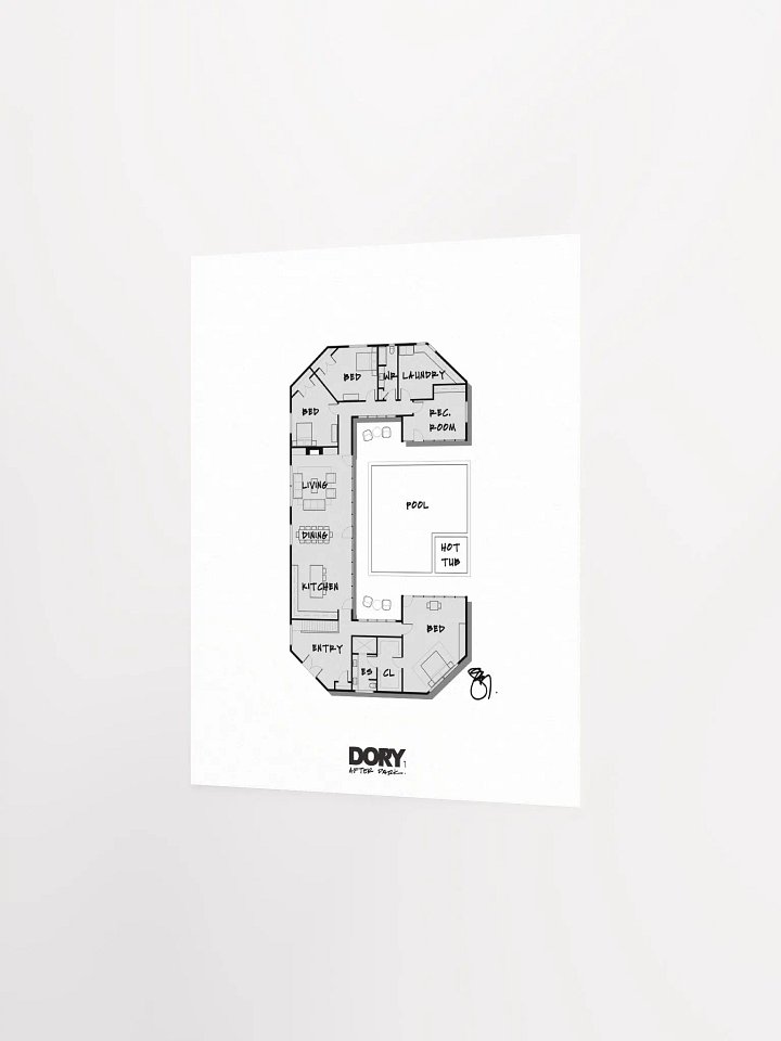 Alphabet Floor Plan Poster - C product image (2)