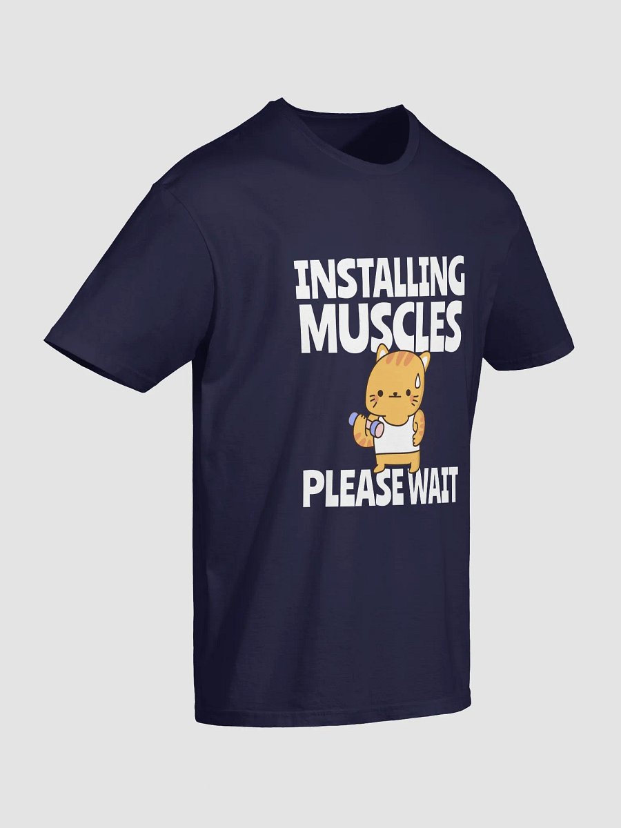 Chubby Cat Workout Cartoon T-Shirt product image (29)