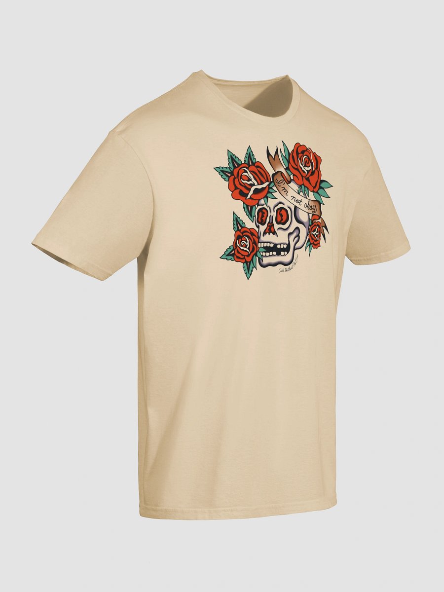 "I'm Not Okay" Rose Skull Tee product image (10)