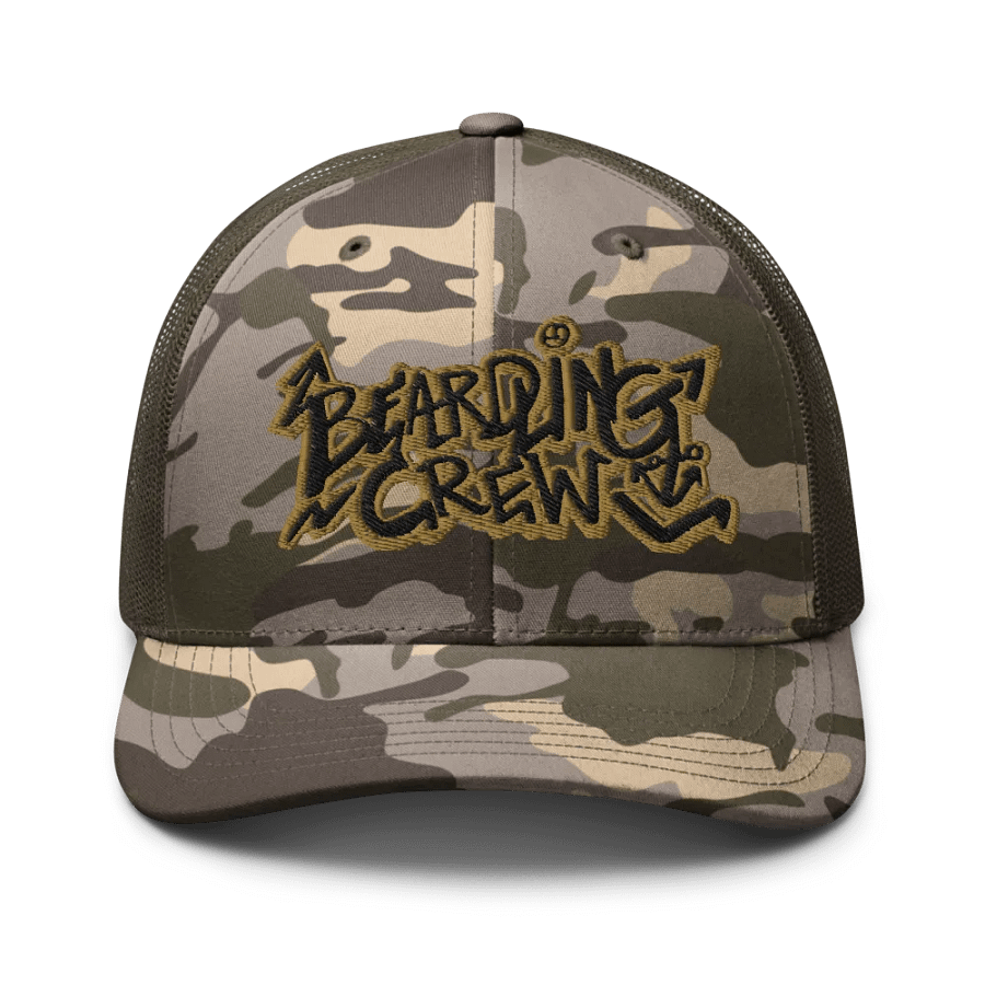 Beardling Crew -C - Camouflage Trucker Hat product image (1)