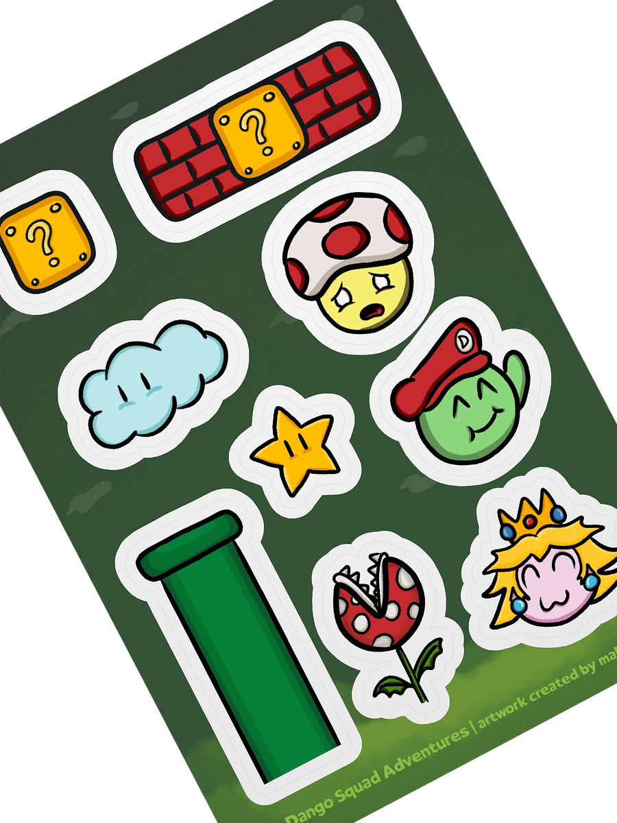 Dango Mario Set - Kiss Cut Sticker Sheet product image (2)