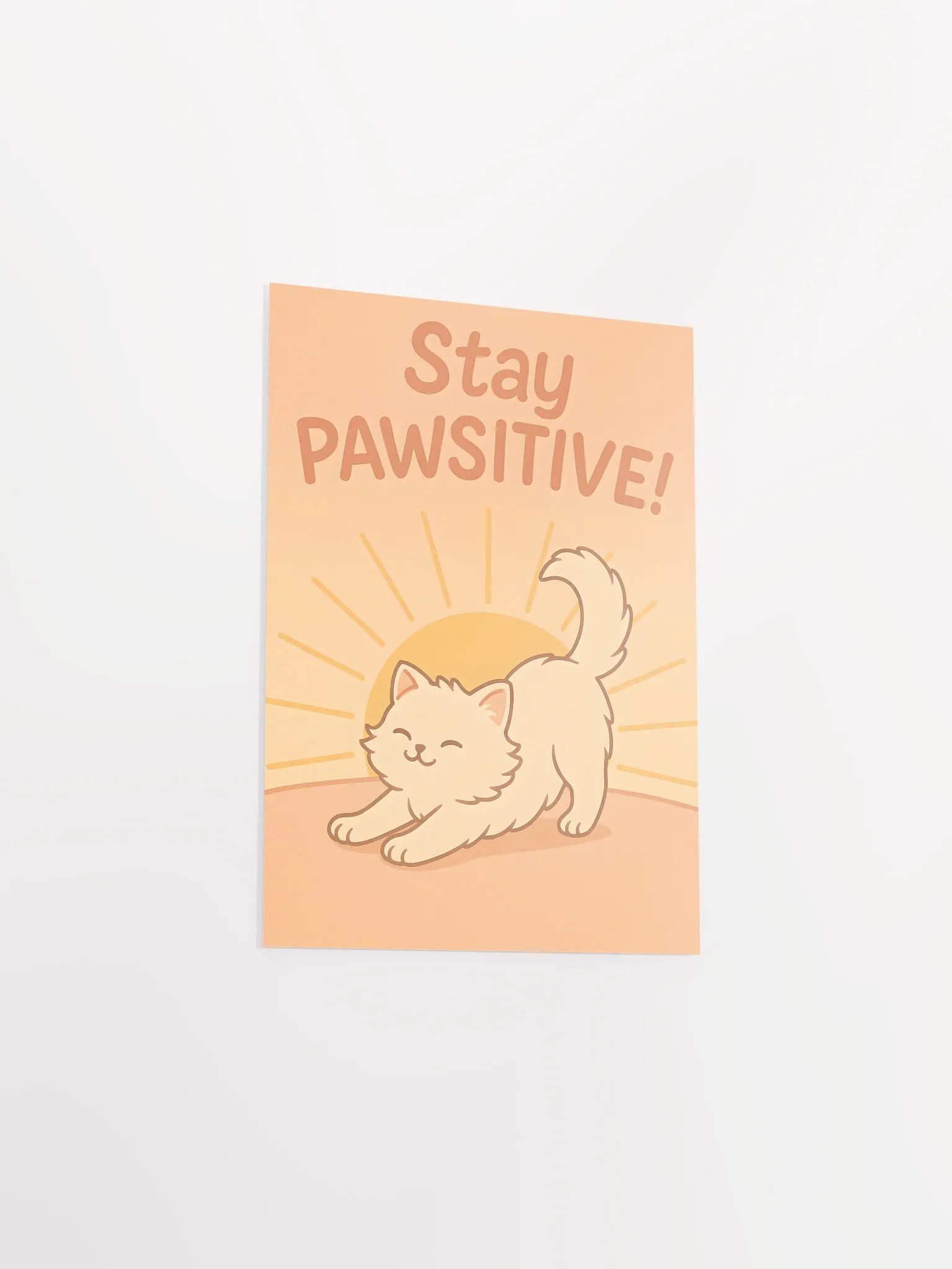 Pawsitive Cute Cat Motivational Poster product image (20)