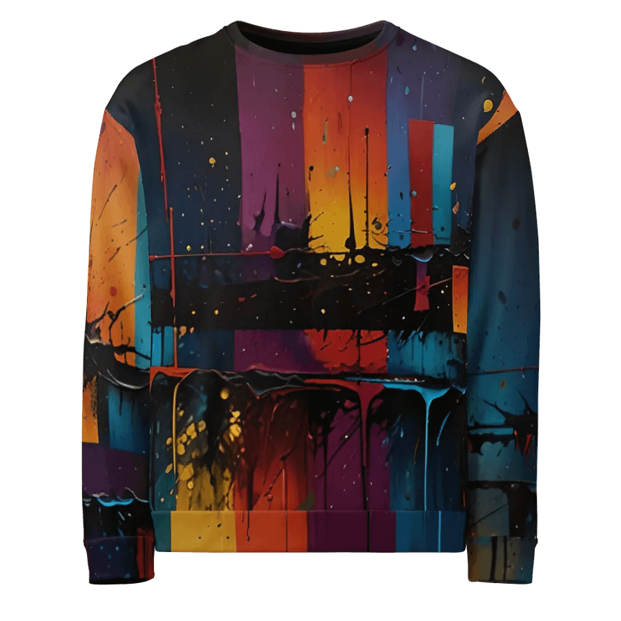 Acrylics All-Over Print Recycled Unisex Sweatshirt product image (1)