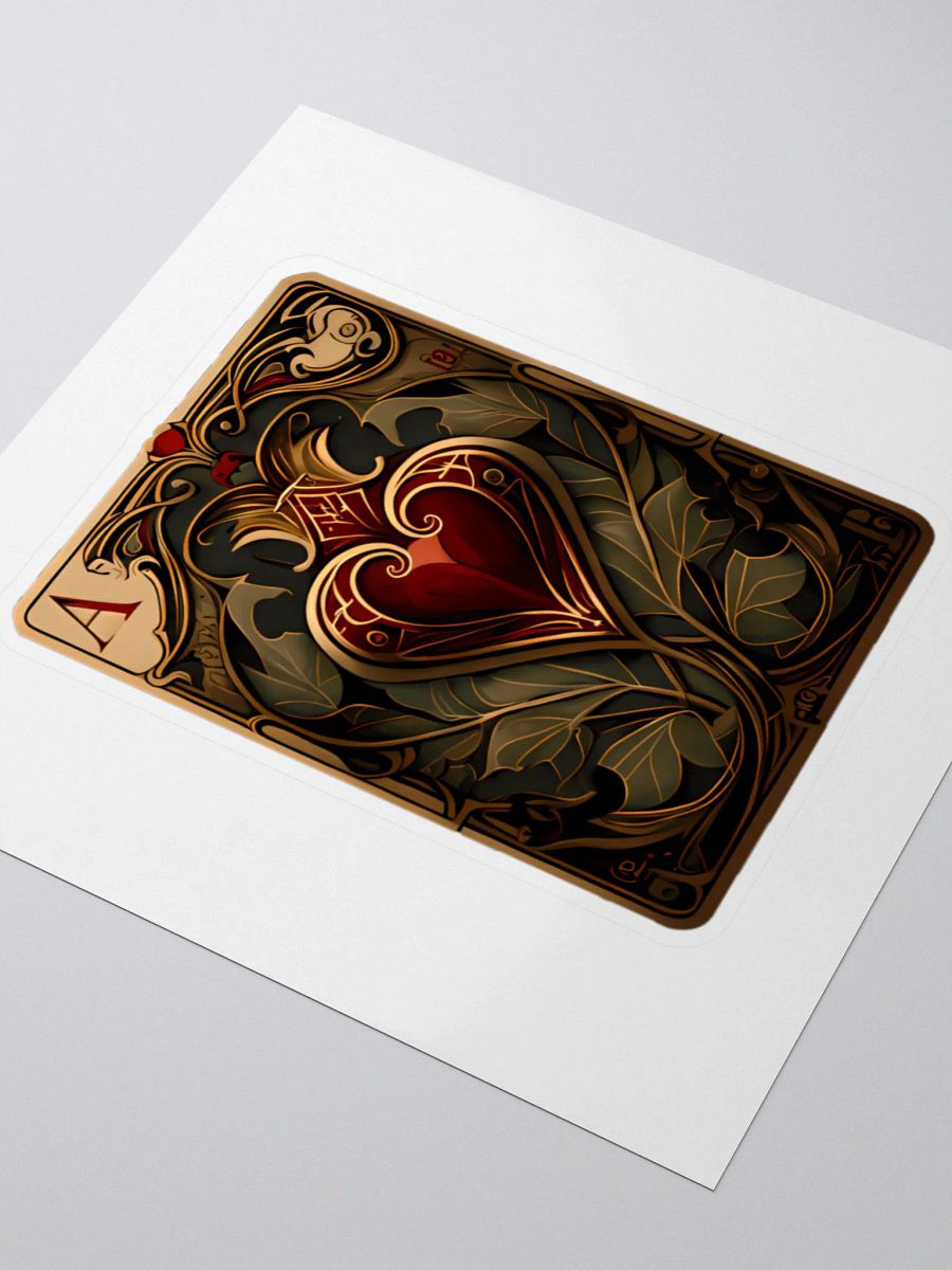Ace of Hearts Floral Sticker product image (3)
