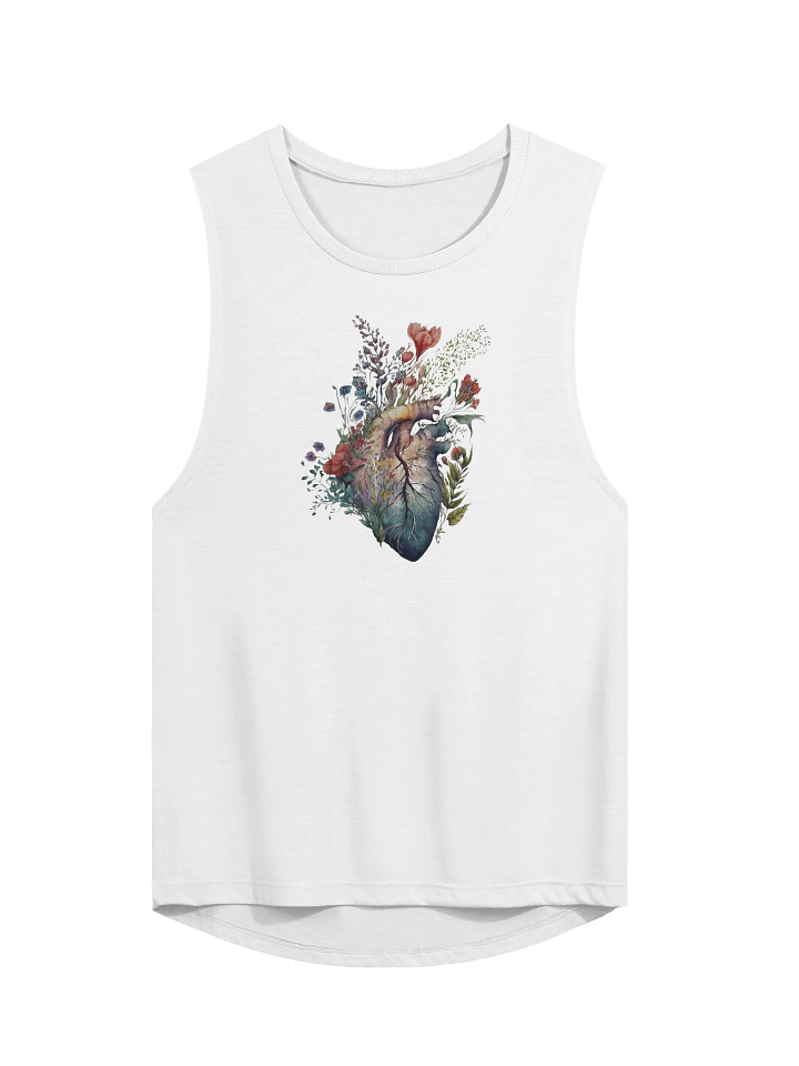 Floral Anatomy Heart Top – Botanical Watercolor Heart product image (1)