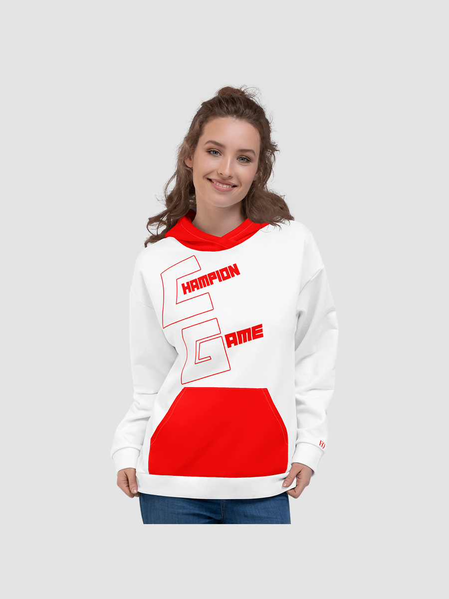 Red White Champion Game Hoodie product image (6)