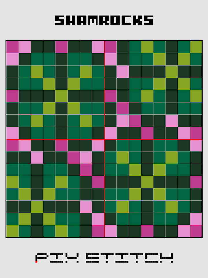 Shamrocks Pixel Art product image (2)
