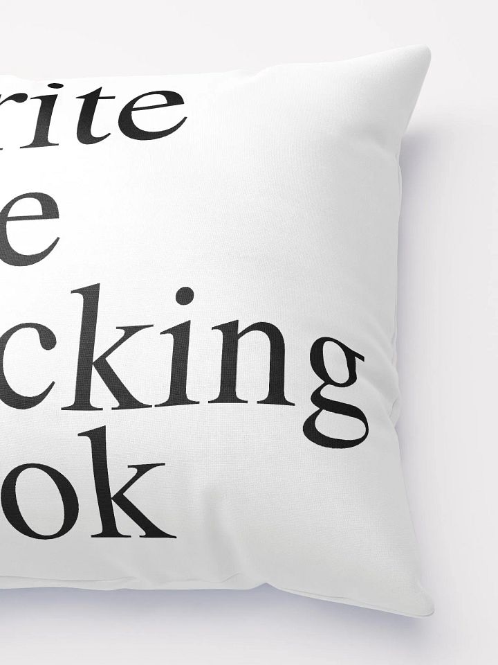 Write the Fucking Book Throw Pillow product image (4)