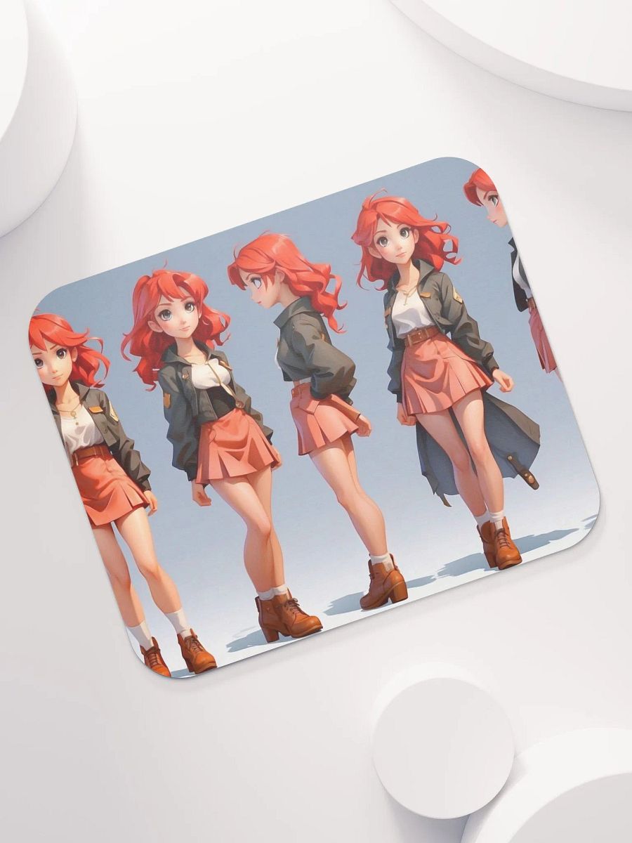 Trendy Redhead Character Mouse Pad product image (7)
