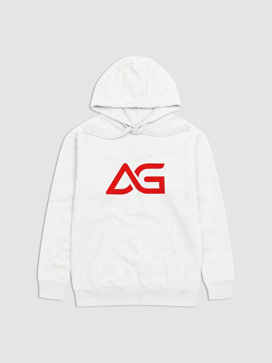 AG HOODIE ( White with Red logo ) product image (1)
