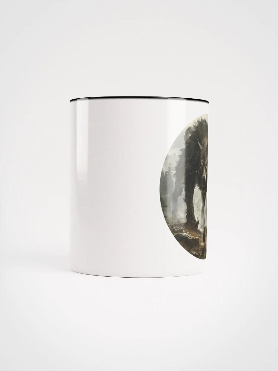 Fenrir - The Monstrous Wolf of Norse Mythology Ceramic Mug with Black Color Inside product image (9)