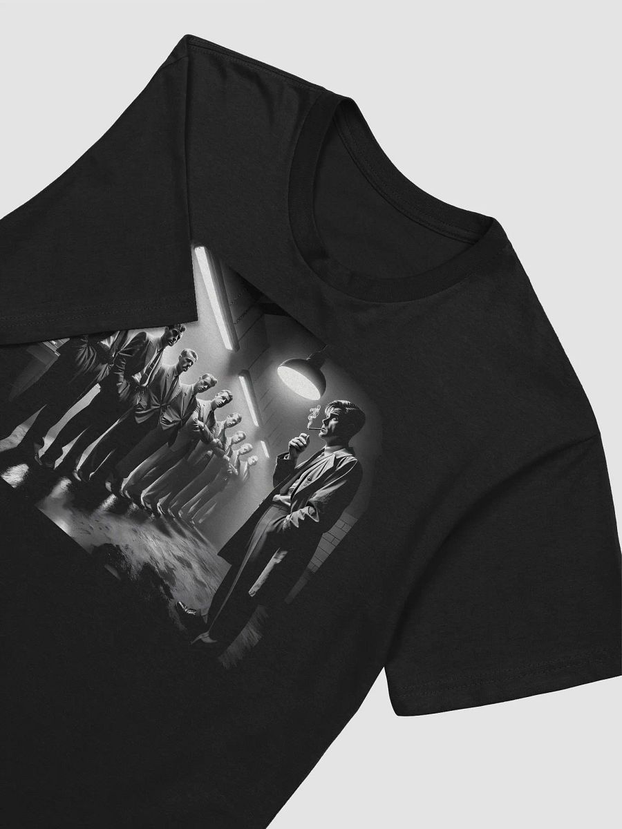 Lineup Under the Light: Noir Interrogation Scene (Front Print Mens Tee) product image (2)