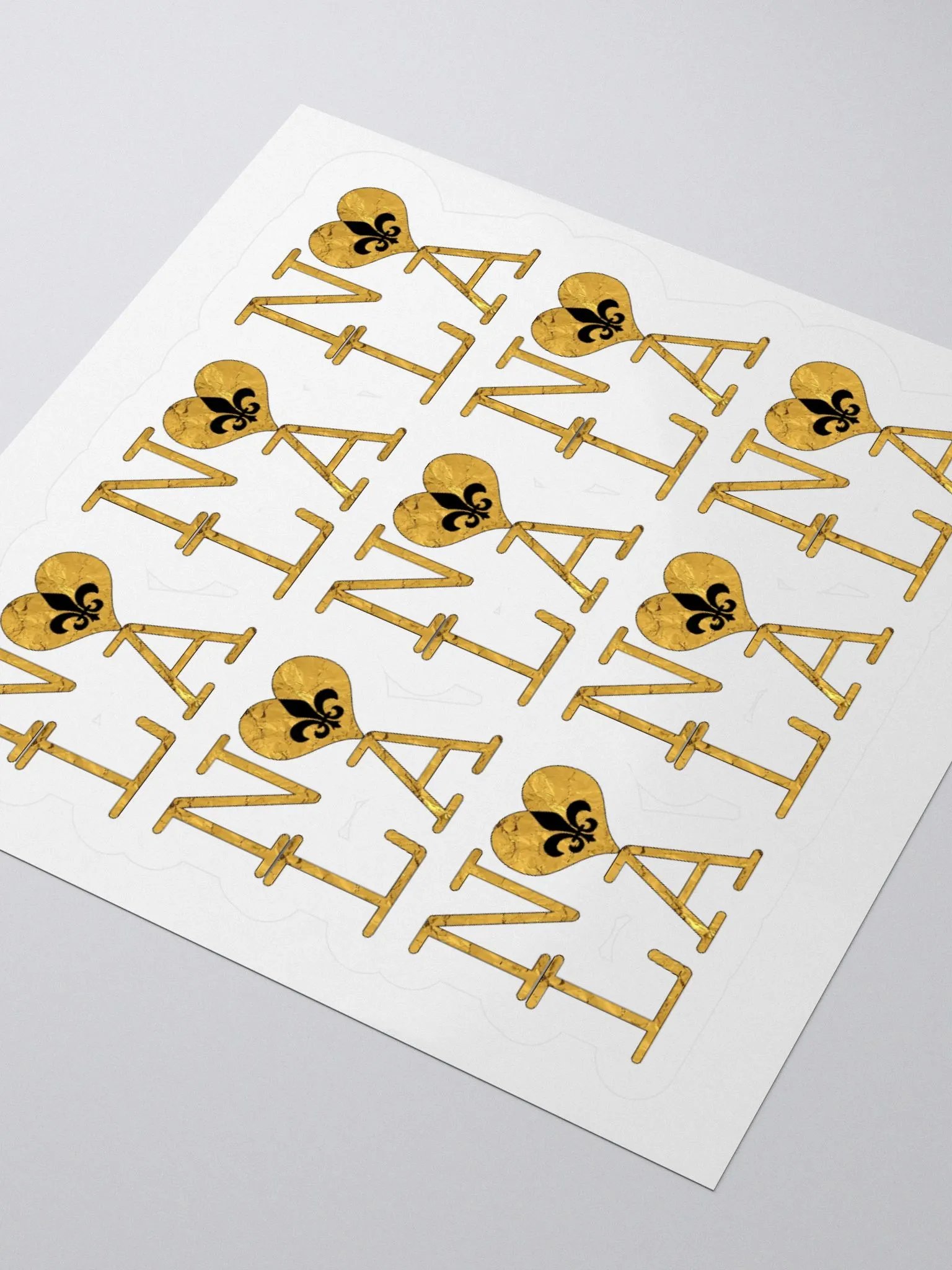 I LOVE NOLA **LEGACY STICKER** (GOLD WRAP FULL + OUTLINE) product image (3)