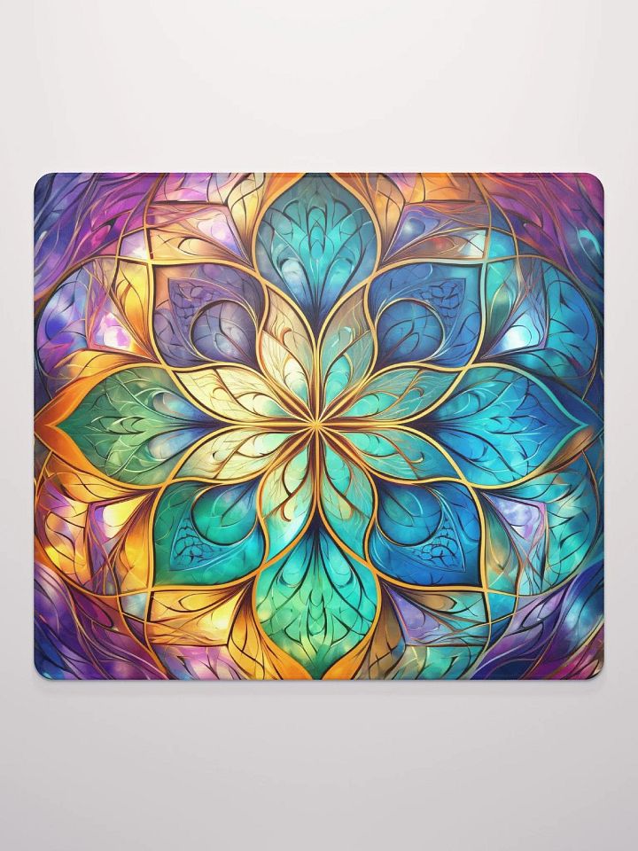 Jewel-Toned Fractal Gaming Mouse Pad - Unleash Your Power product image (2)