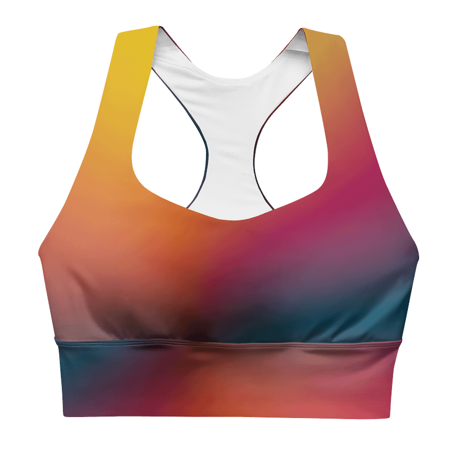 Sunset horizon-Recycled Longline Sports Bra product image (1)