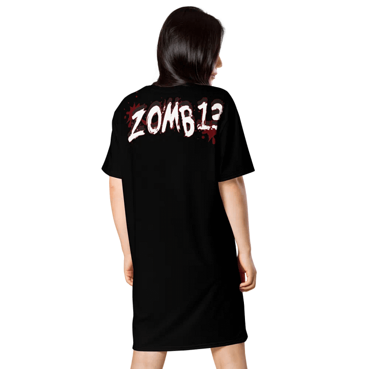 Menacing Zombie All-Over Print T-Shirt Dress product image (2)