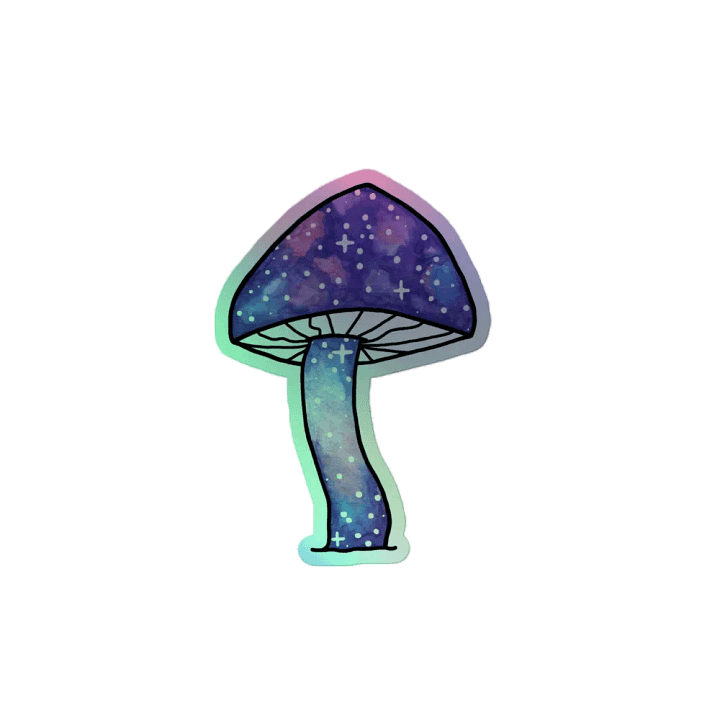 Space Mushie 2 Holographic Sticker product image (2)