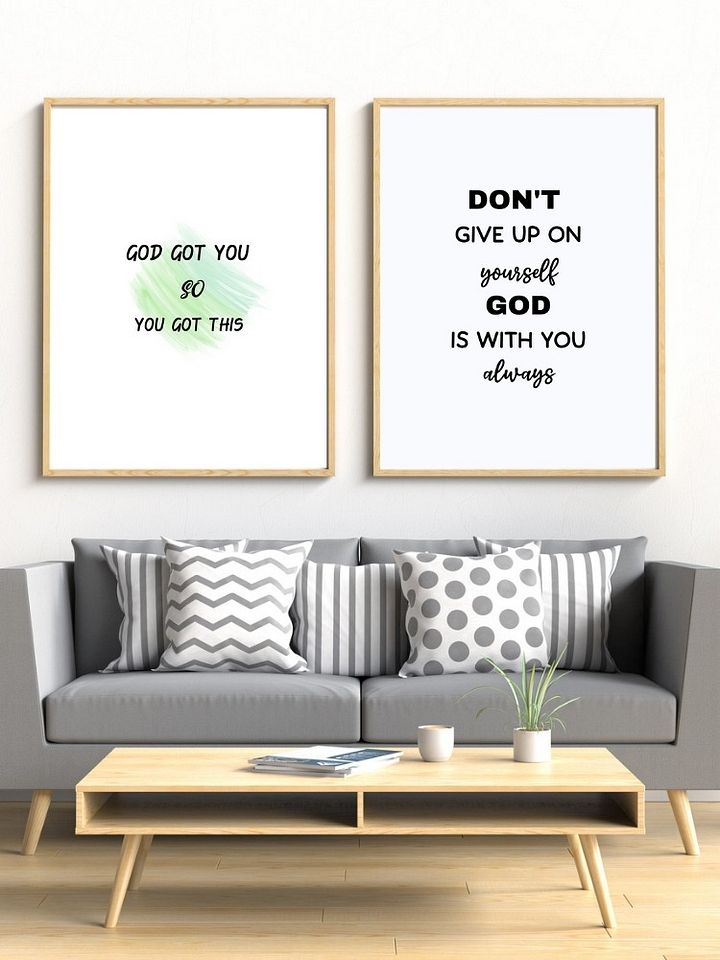 Christian Motivation Printable Wall Art. product image (1)